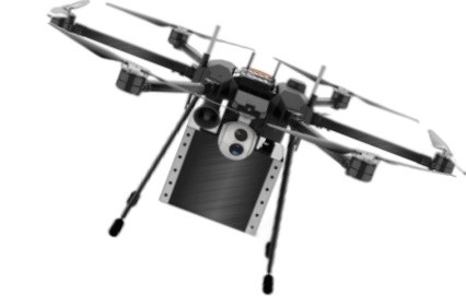Jaringan UAV Unmanned Aerial Vehicle Multirotor Drone 10kg Muatan 12S 28000mAh Baterai